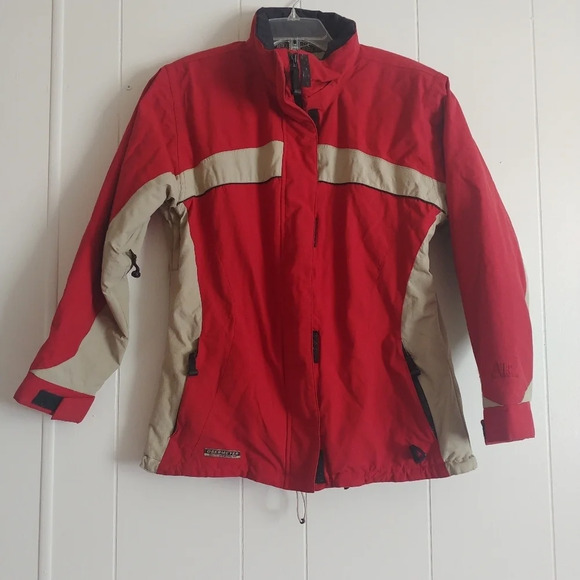 Obermeyer Women 12 Red Alt3 Hydro Block Ski jacket - Picture 1 of 13
